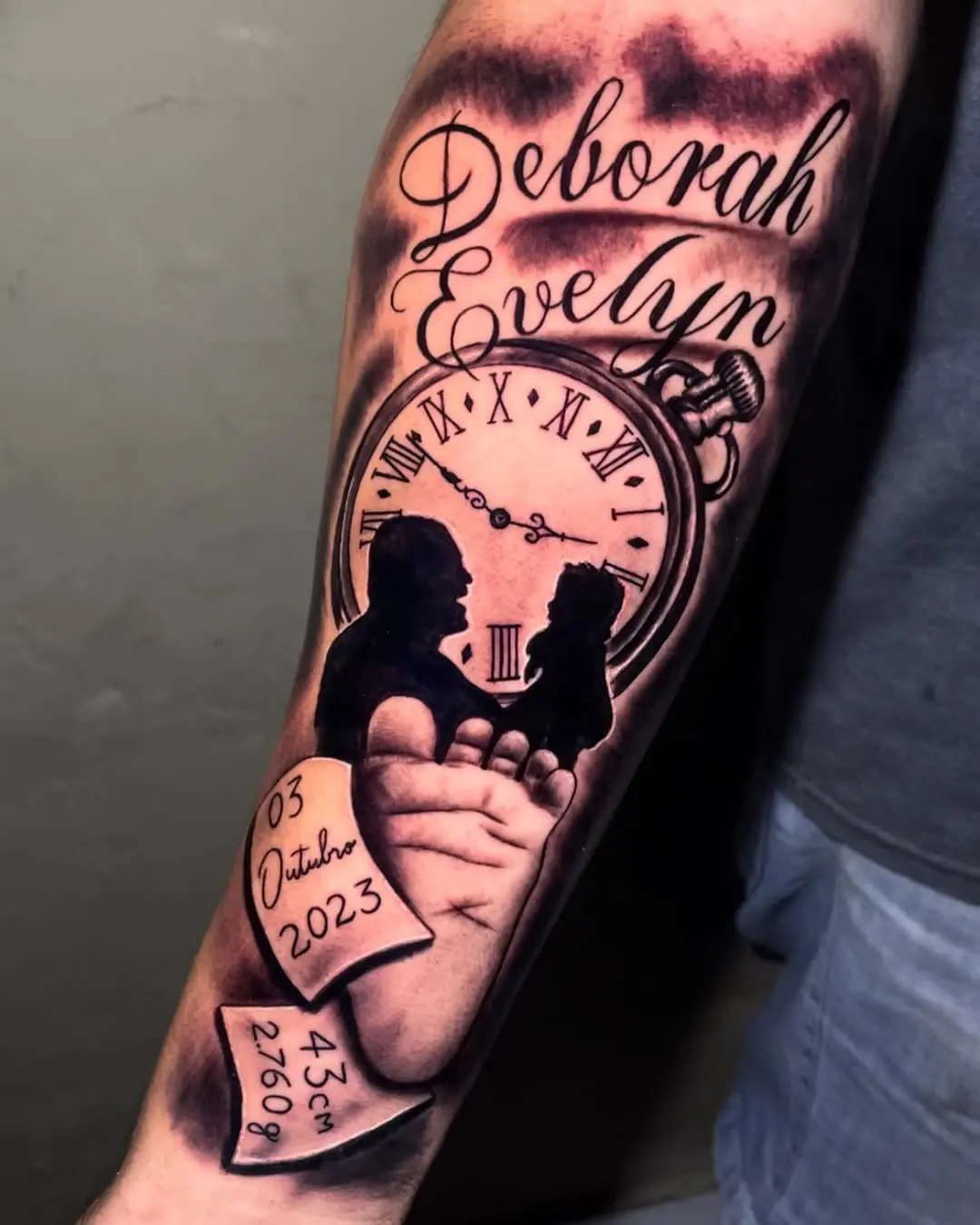 Tatuagem memorial Deborah Evelyn